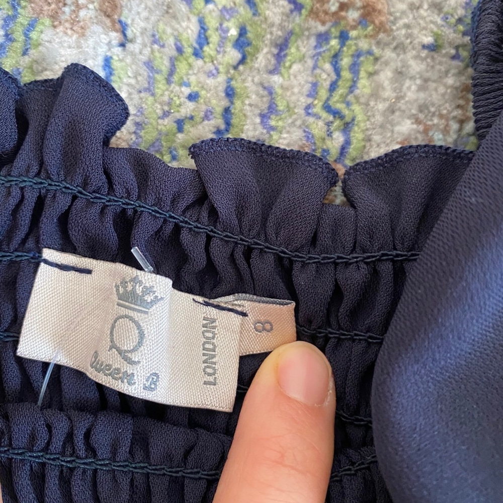 Queen Bee navy maternity dress NWT - Picture 3 of 4